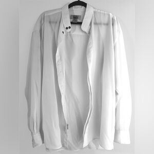 Vintage White Sheer Oversized button down